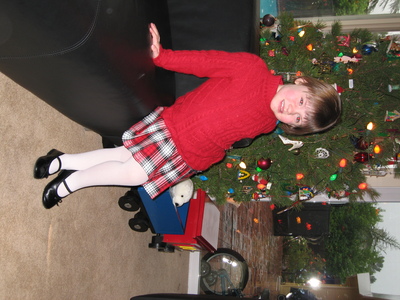 Kids in Christmas duds