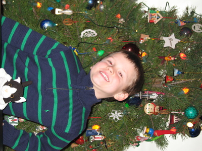 Kids in Christmas duds