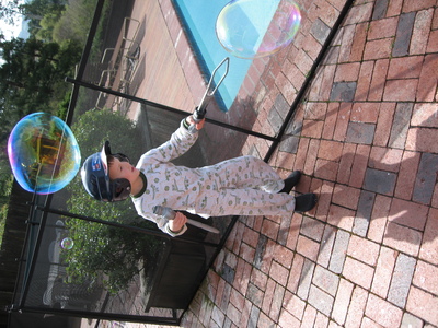 Swordplay with bubbles