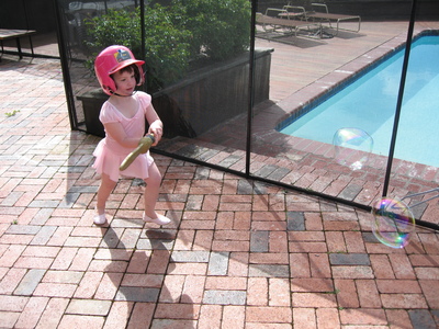 Swordplay with bubbles