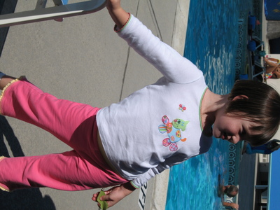 Fun at swim lessons