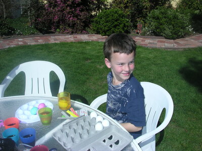 Dyeing Easter Eggs