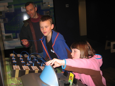 Birthday afternoon at the Tech Museum