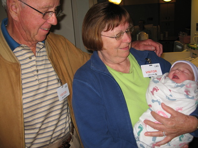 Grammie and Opa visit Evya Rose