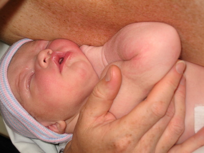Evya Rose's first night