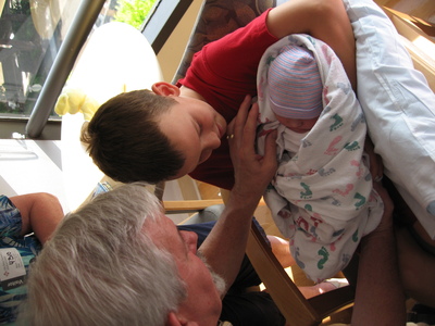 Evya Rose meets the family