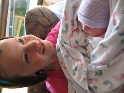 Evya Rose meets the family