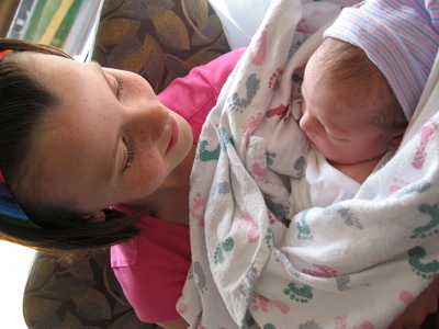 Evya Rose meets the family