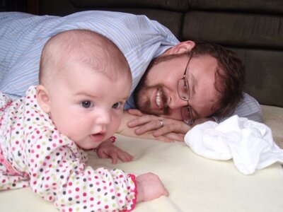 Uncle Mike with Evya