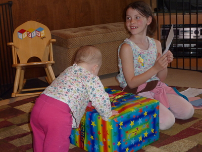 Opening presents with help