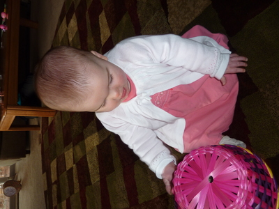 Evya's first egg hunt