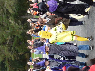 The Lego Soccer Player at the Happy Valley Halloween parade
