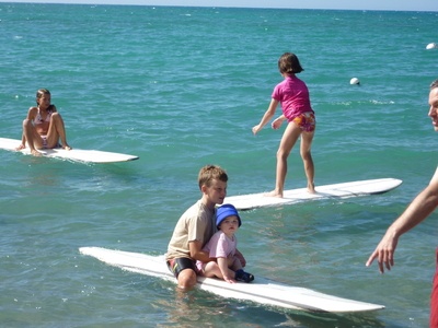 Kona - kids on surfboards