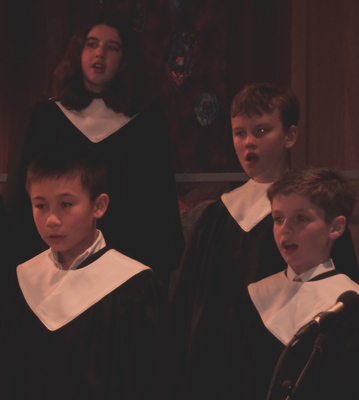 Tyrian singing with Cantemus at the Christmas Eve service