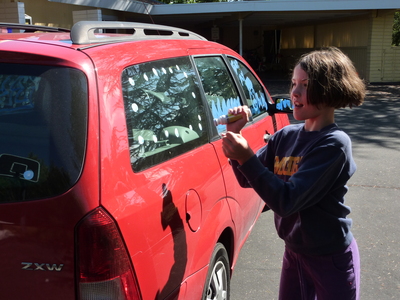 Lafayette City Swim Meet car decorating