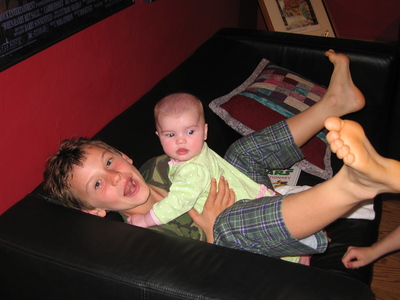 Evya wrestling with Tyrian