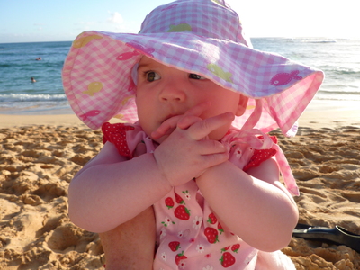 Evya and her beach
