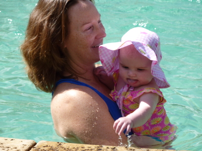Pool time with Evya