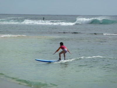 Surfing lessons